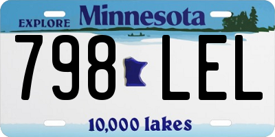 MN license plate 798LEL