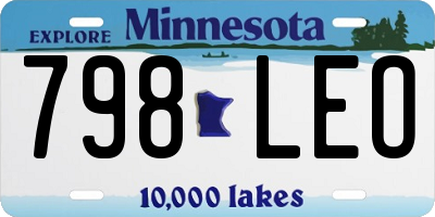 MN license plate 798LEO
