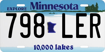 MN license plate 798LER