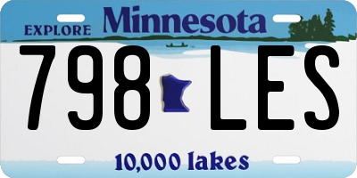 MN license plate 798LES