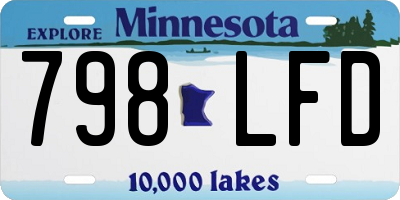 MN license plate 798LFD
