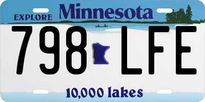 MN license plate 798LFE