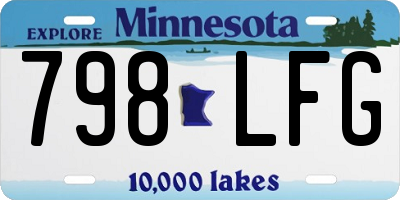 MN license plate 798LFG