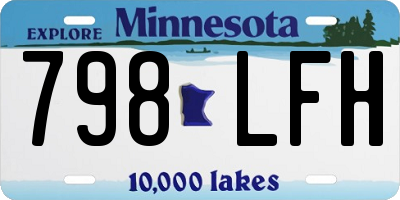 MN license plate 798LFH