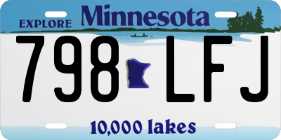 MN license plate 798LFJ