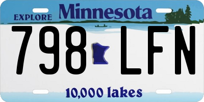 MN license plate 798LFN