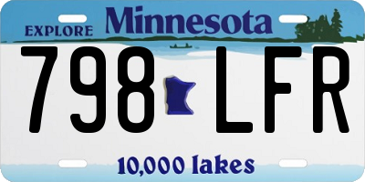 MN license plate 798LFR