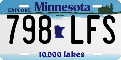 MN license plate 798LFS