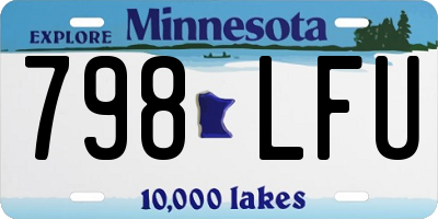 MN license plate 798LFU