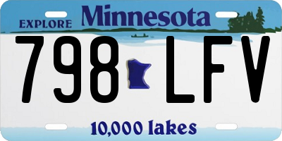 MN license plate 798LFV
