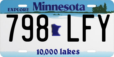 MN license plate 798LFY