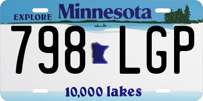 MN license plate 798LGP