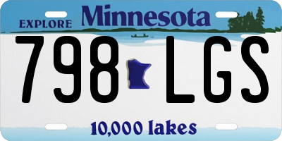 MN license plate 798LGS