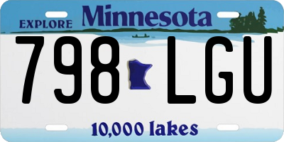 MN license plate 798LGU