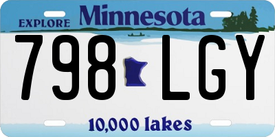 MN license plate 798LGY