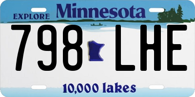 MN license plate 798LHE