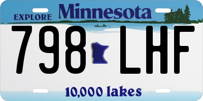 MN license plate 798LHF