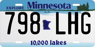 MN license plate 798LHG