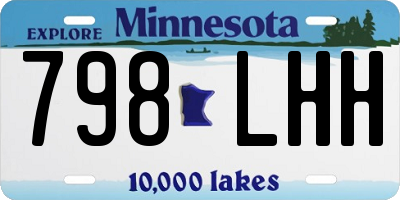 MN license plate 798LHH