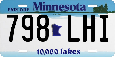 MN license plate 798LHI