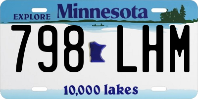 MN license plate 798LHM