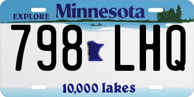 MN license plate 798LHQ