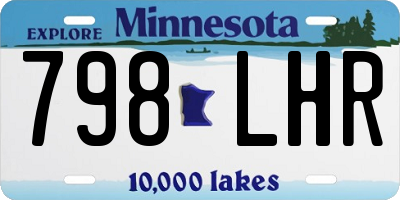 MN license plate 798LHR