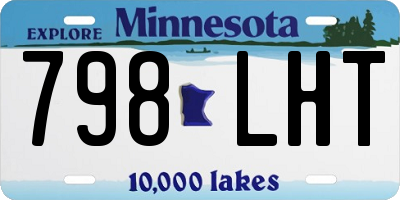 MN license plate 798LHT