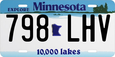 MN license plate 798LHV