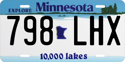 MN license plate 798LHX