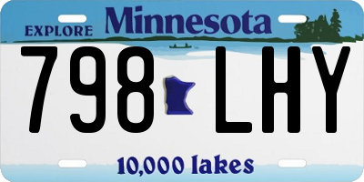 MN license plate 798LHY