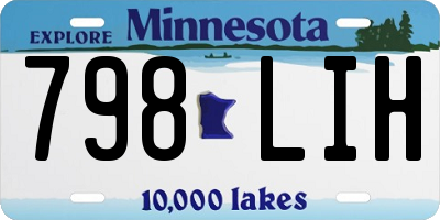 MN license plate 798LIH