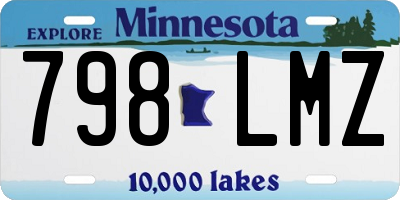 MN license plate 798LMZ
