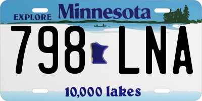 MN license plate 798LNA