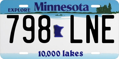 MN license plate 798LNE