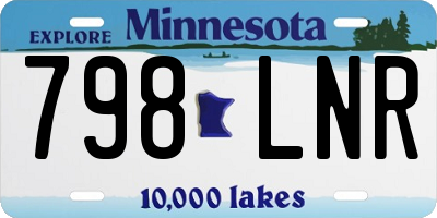 MN license plate 798LNR