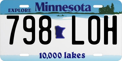 MN license plate 798LOH