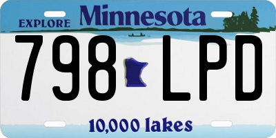 MN license plate 798LPD