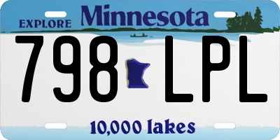 MN license plate 798LPL
