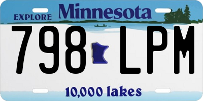MN license plate 798LPM