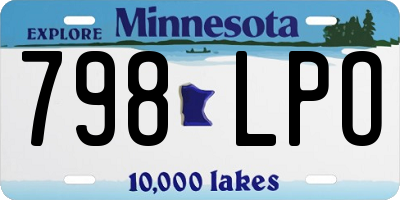 MN license plate 798LPO