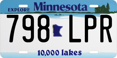 MN license plate 798LPR