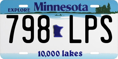 MN license plate 798LPS