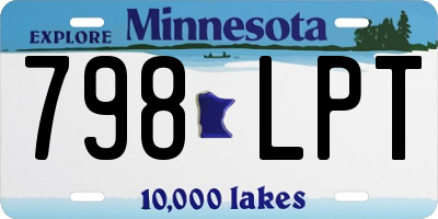 MN license plate 798LPT