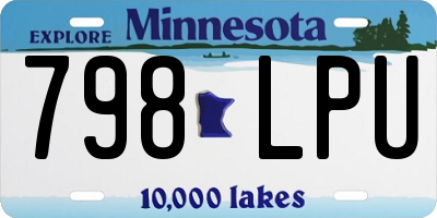 MN license plate 798LPU