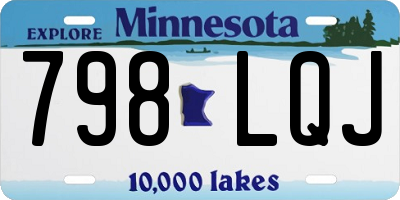 MN license plate 798LQJ