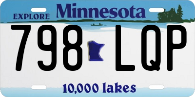 MN license plate 798LQP