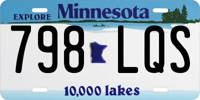 MN license plate 798LQS