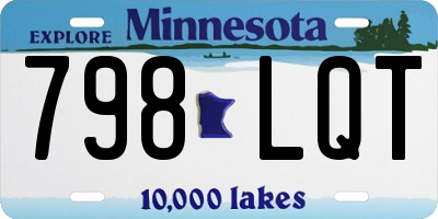 MN license plate 798LQT