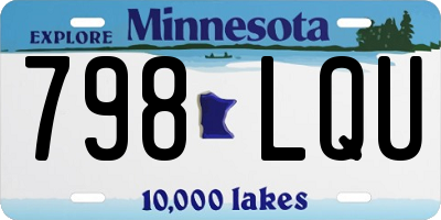 MN license plate 798LQU